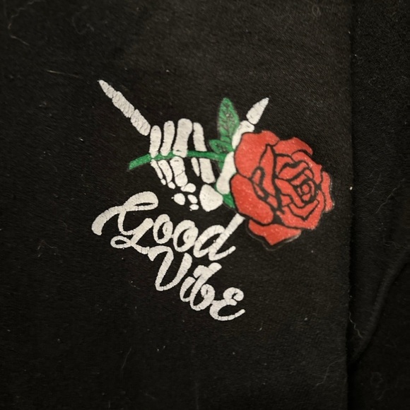 Good vibes mens Hoodie size m - Picture 2 of 6